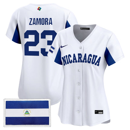 Women's Team Nicaragua 2026 World Baseball Classic Vapor Premier Jersey - All Stitched