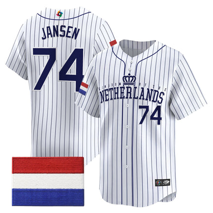 Men's Team Netherlands 2026 World Baseball Classic Vapor Premier Jersey - All Stitched