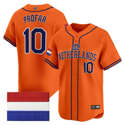Men's Team Netherlands 2026 World Baseball Classic Vapor Premier Jersey - All Stitched