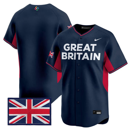 Men's Team Great Britain 2026 World Baseball Classic Vapor Premier Jersey - All Stitched