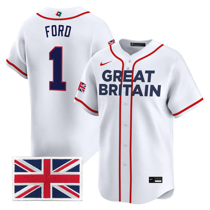 Men's Team Great Britain 2026 World Baseball Classic Vapor Premier Jersey - All Stitched