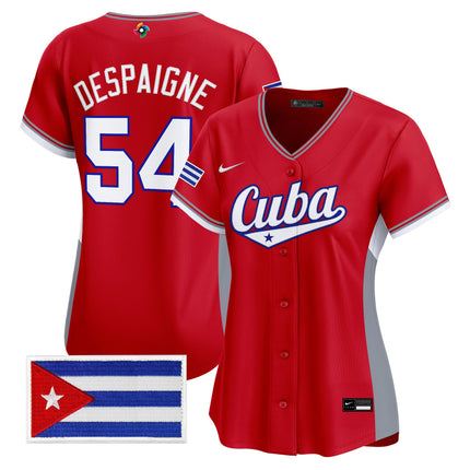 Women's Team Cuba World Baseball Classic Vapor Premier Jersey - All Stitched