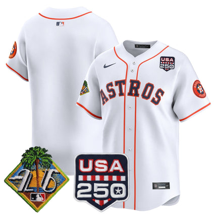 Men's Houston Astros 2026 Spring Training & 250America Patch Vapor Premier Limited Jersey - All Stitched