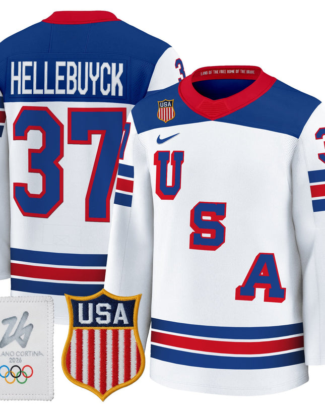 Men's 2026 USA Olympic Premium Hockey Jersey - All Stitched