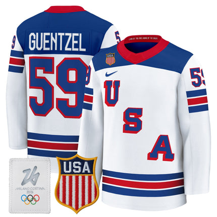 Men's 2026 USA Olympic Premium Hockey Jersey - All Stitched