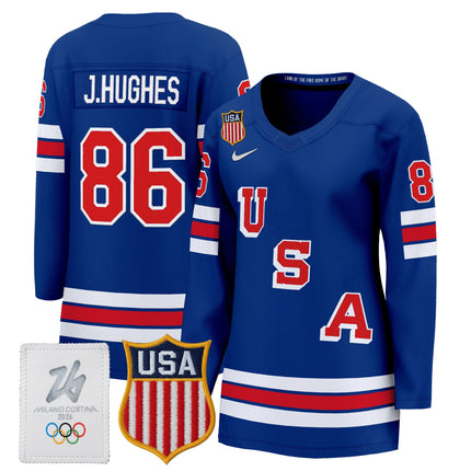 Women's 2026 USA Olympic Premium Hockey Jersey - All Stitched