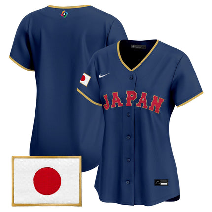 Women's Team Japan World Baseball Classic Vapor Premier Jersey - All Stitched