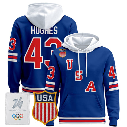 Men's 2026 USA Olympic Premium Hockey Hoodie - All Stitched