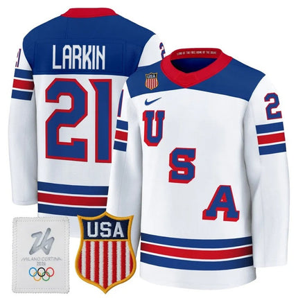 Men's 2026 USA Olympic Premium Hockey Jersey - All Stitched