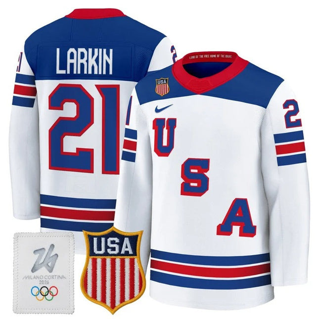 Men's 2026 USA Olympic Premium Hockey Jersey - All Stitched