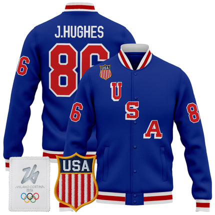 Men's 2026 USA Olympic Premium Hockey Jacket - All Stitched