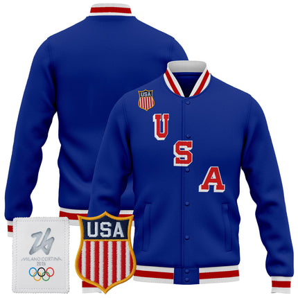 Men's 2026 USA Olympic Premium Hockey Jacket - All Stitched