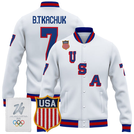 Men's 2026 USA Olympic Premium Hockey Jacket - All Stitched