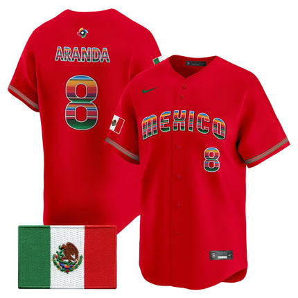 Men's Team Mexico World Baseball Classic "Serape Edition" Vapor Premier Jersey - 2026 Roster - All Stitched