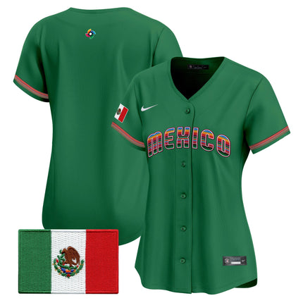 Women's Team Mexico World Baseball Classic "Serape Edition" Vapor Premier Jersey - 2026 Roster - All Stitched