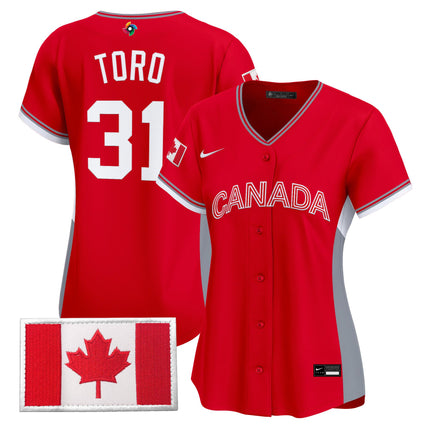Women's Team Canada World Baseball Classic Vapor Premier Jersey - All Stitched