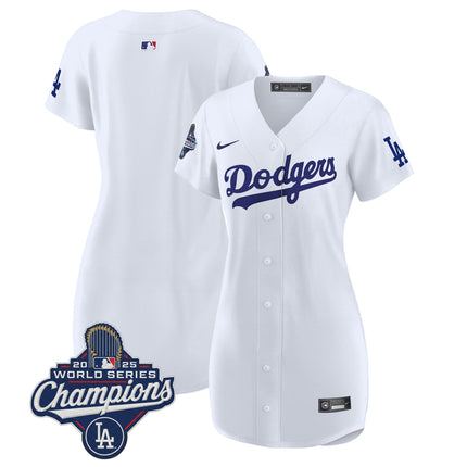 Women's Dodgers 2025 World Series Champions Patch Baseball Dress - All Stitched