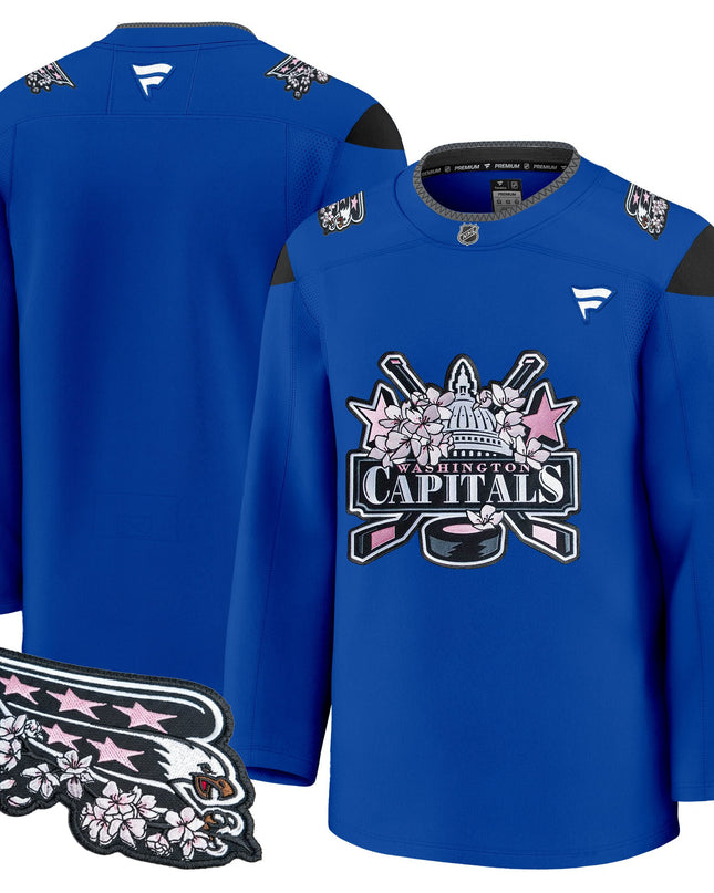 Men's Washington Capitals 2026 Cherry Blossom Premium Jersey - All Stitched