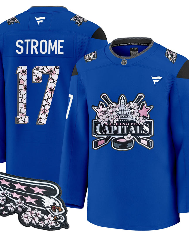 Men's Washington Capitals 2026 Cherry Blossom Premium Jersey - All Stitched