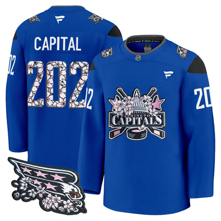 Men's Washington Capitals 2026 Cherry Blossom Premium Jersey - All Stitched