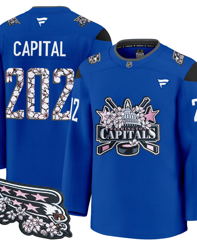 Men's Washington Capitals 2026 Cherry Blossom Premium Jersey - All Stitched