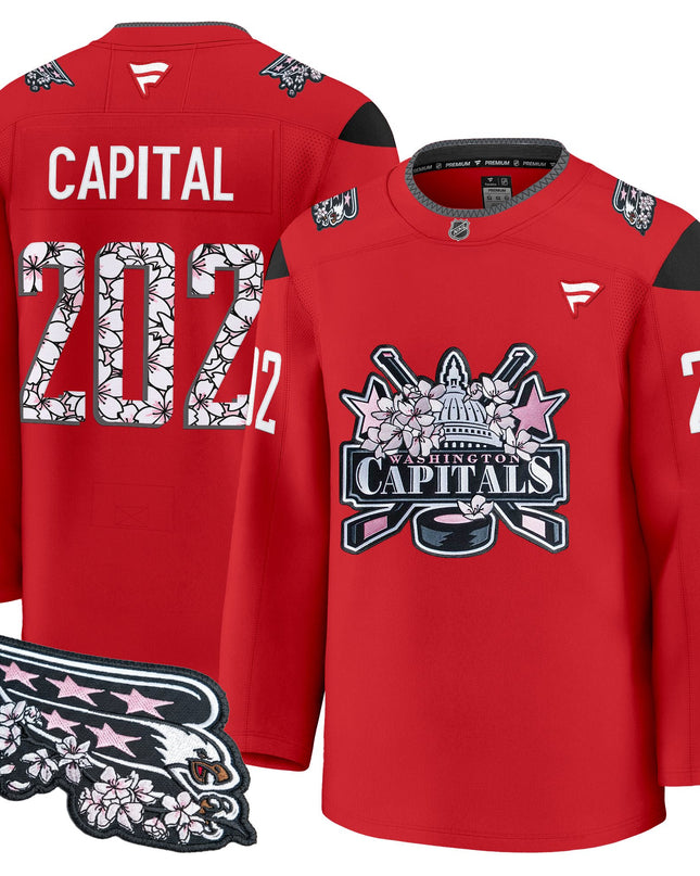 Men's Washington Capitals 2026 Cherry Blossom Premium Jersey - All Stitched