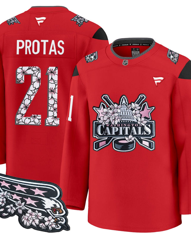Men's Washington Capitals 2026 Cherry Blossom Premium Jersey - All Stitched