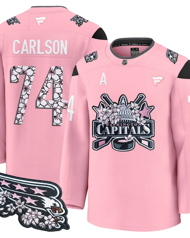 Men's Washington Capitals 2026 Cherry Blossom Premium Jersey - All Stitched