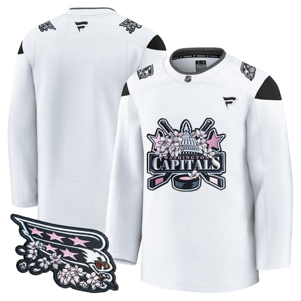 Men's Washington Capitals 2026 Cherry Blossom Premium Jersey - All Stitched