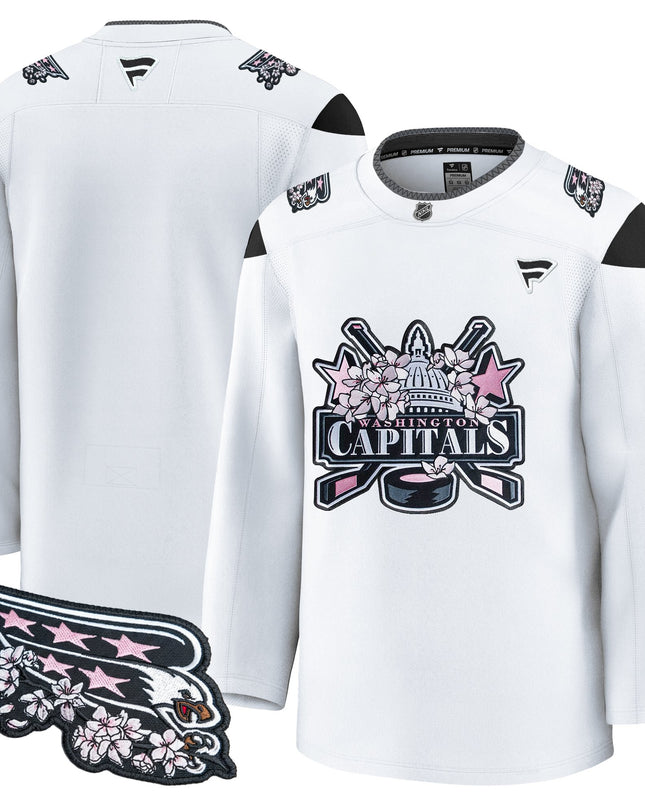 Men's Washington Capitals 2026 Cherry Blossom Premium Jersey - All Stitched