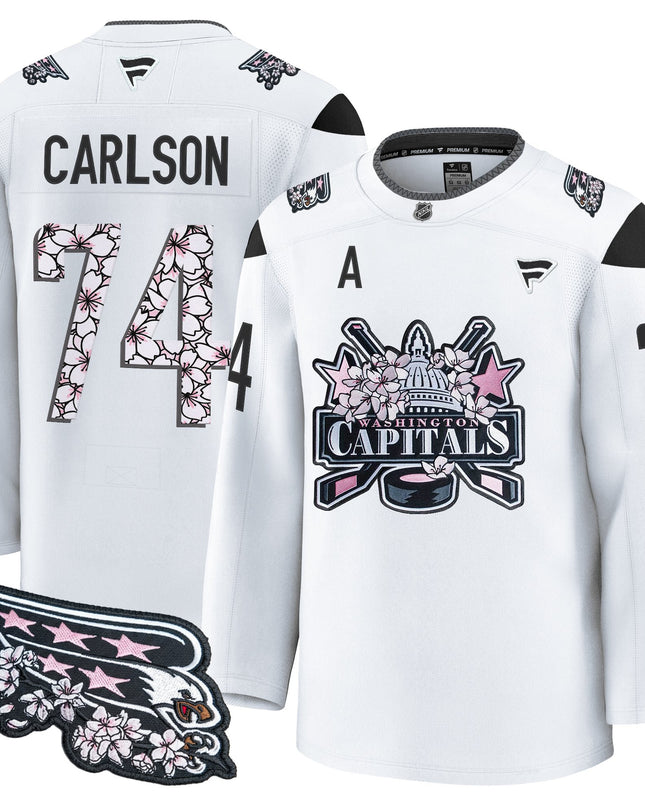 Men's Washington Capitals 2026 Cherry Blossom Premium Jersey - All Stitched