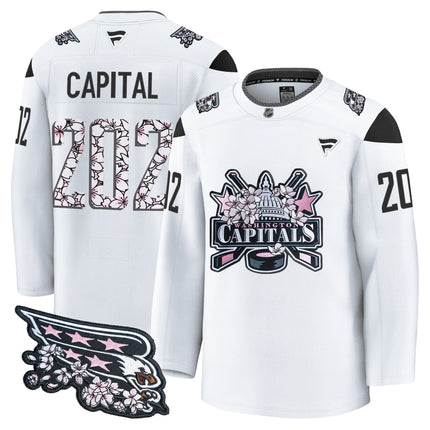 Men's Washington Capitals 2026 Cherry Blossom Premium Jersey - All Stitched
