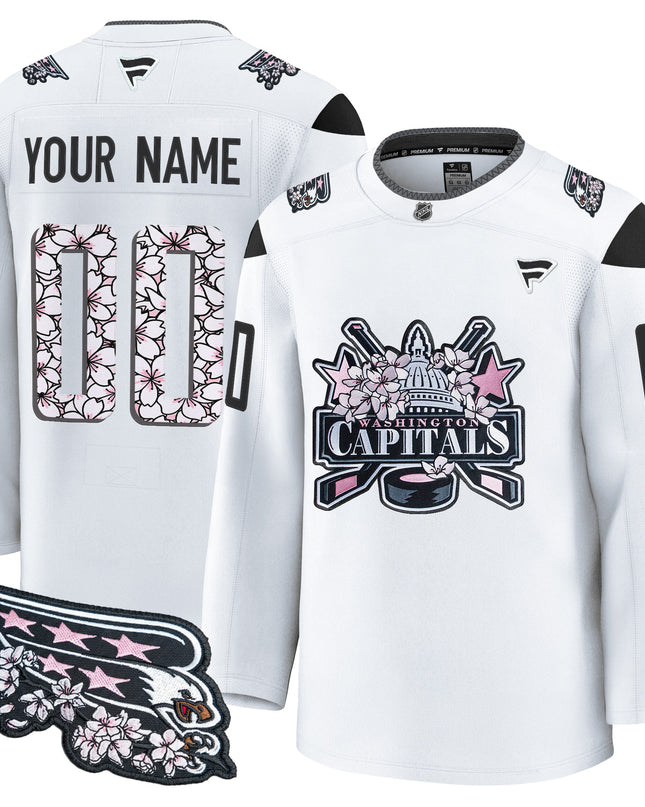 Washington Capitals 2026 Cherry Blossom Premium Custom Jersey - All Stitched