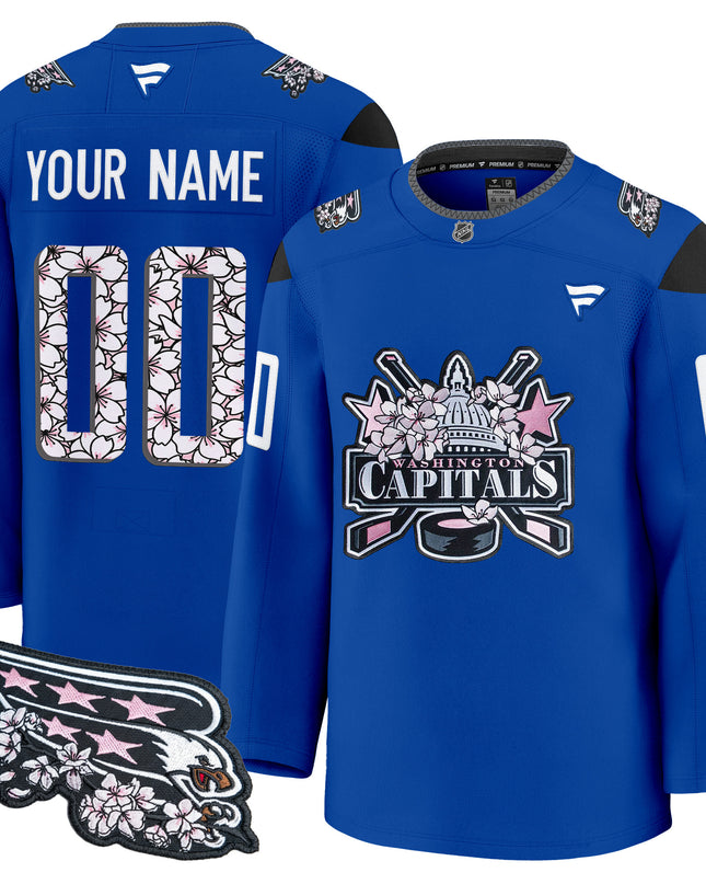 Washington Capitals 2026 Cherry Blossom Premium Custom Jersey - All Stitched