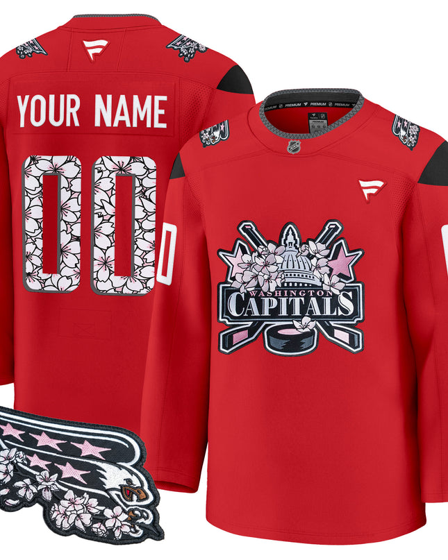 Washington Capitals 2026 Cherry Blossom Premium Custom Jersey - All Stitched