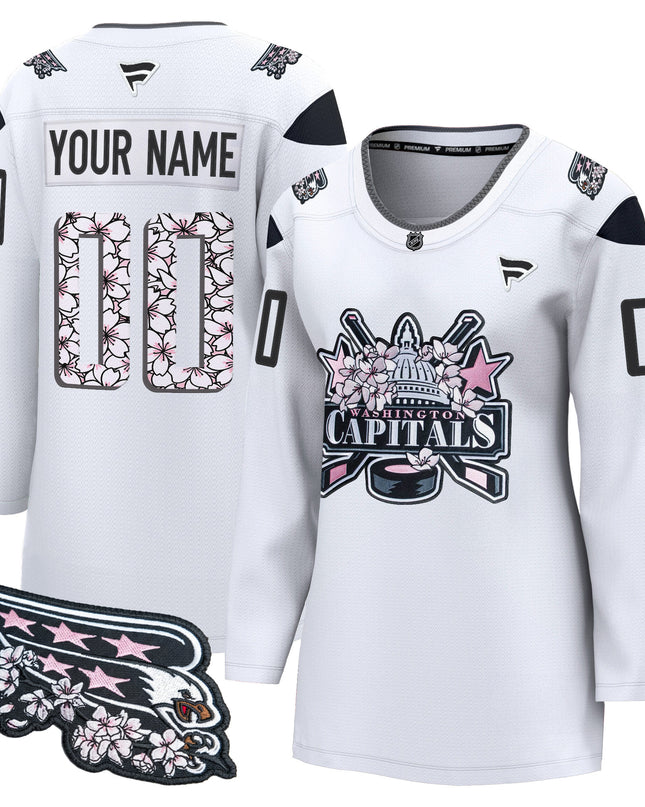Washington Capitals 2026 Cherry Blossom Premium Custom Jersey - All Stitched
