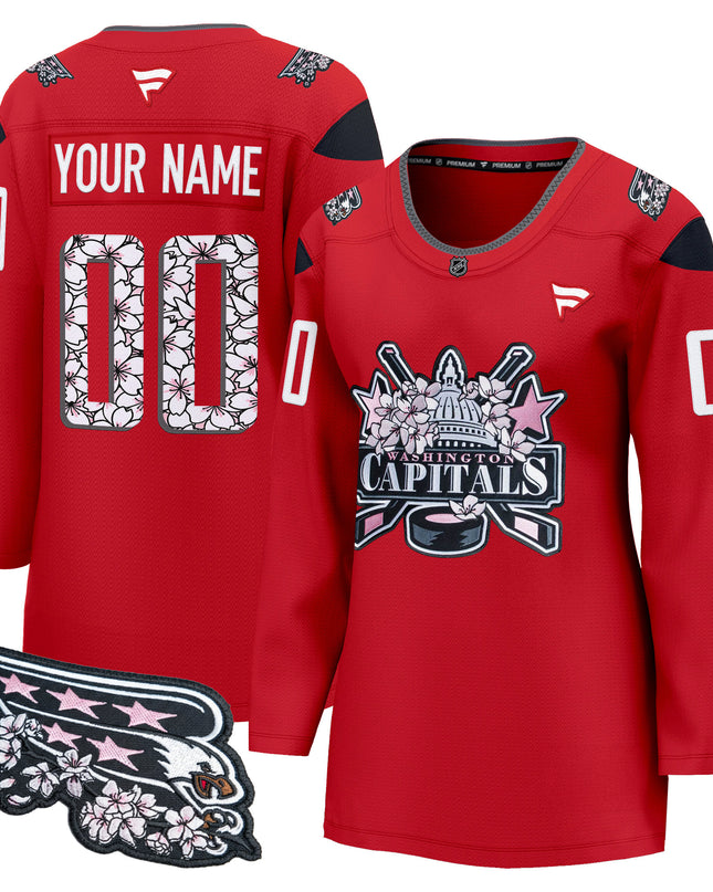 Washington Capitals 2026 Cherry Blossom Premium Custom Jersey - All Stitched