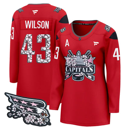 Women's Washington Capitals 2026 Cherry Blossom Premium Jersey - All Stitched