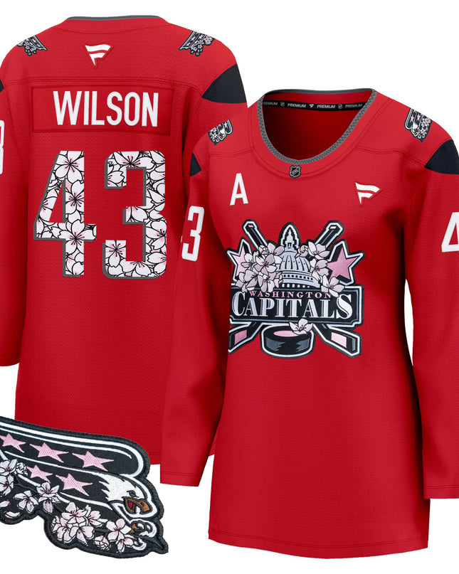 Women's Washington Capitals 2026 Cherry Blossom Premium Jersey - All Stitched