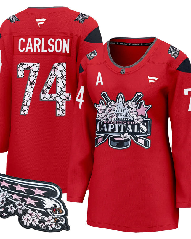 Women's Washington Capitals 2026 Cherry Blossom Premium Jersey - All Stitched