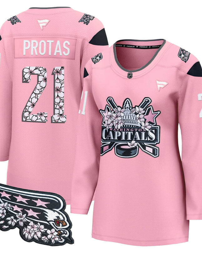 Women's Washington Capitals 2026 Cherry Blossom Premium Jersey - All Stitched