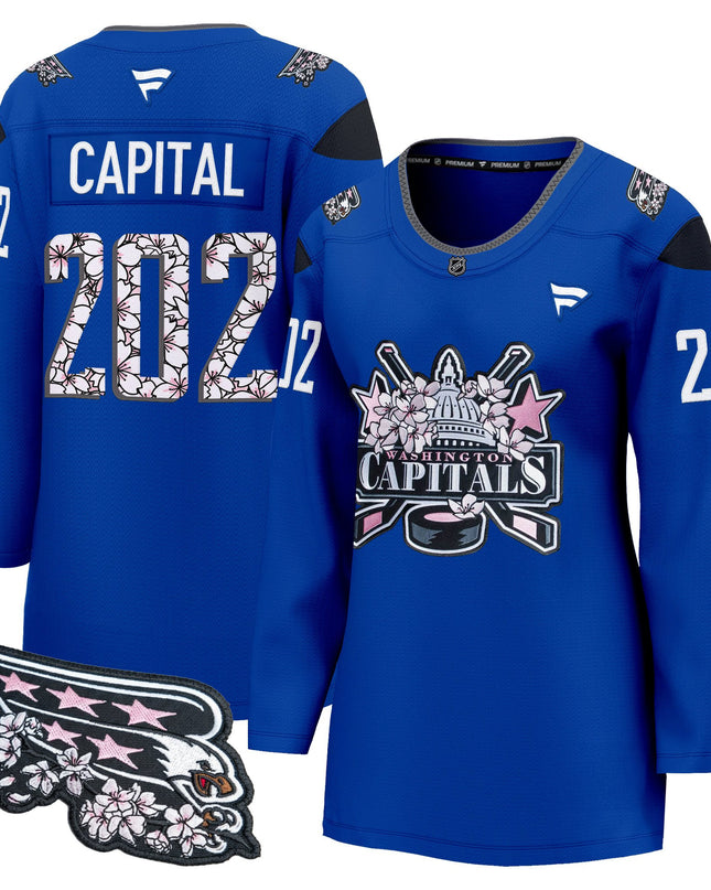 Women's Washington Capitals 2026 Cherry Blossom Premium Jersey - All Stitched