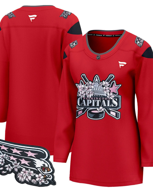 Women's Washington Capitals 2026 Cherry Blossom Premium Jersey - All Stitched