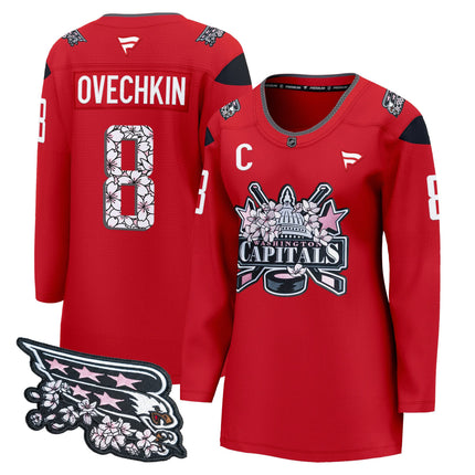 Women's Washington Capitals 2026 Cherry Blossom Premium Jersey - All Stitched