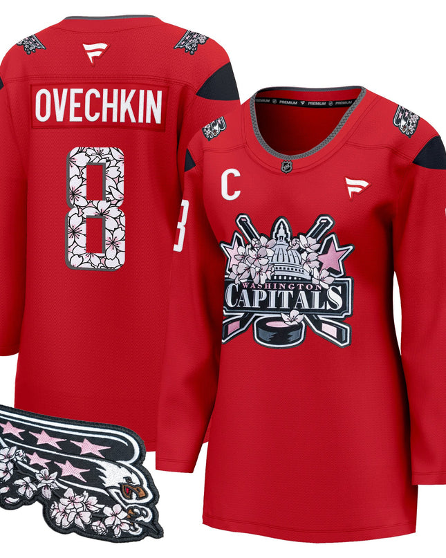 Women's Washington Capitals 2026 Cherry Blossom Premium Jersey - All Stitched