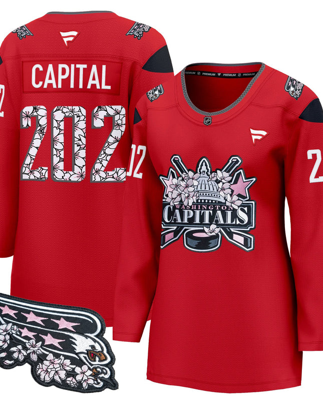 Women's Washington Capitals 2026 Cherry Blossom Premium Jersey - All Stitched