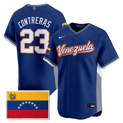 Men's Team Venezuela World Baseball Classic Gold Vapor Premier Jersey - All Stitched