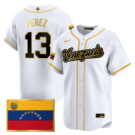 Men's Team Venezuela World Baseball Classic Gold Vapor Premier Jersey - All Stitched