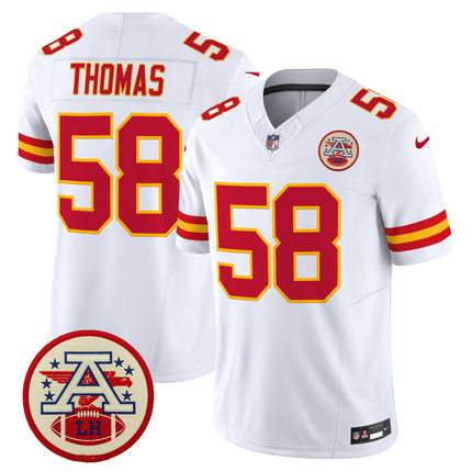 Men's Chiefs 2026 Lamar Hunt Patch Vapor Limited Jersey - All Stitched
