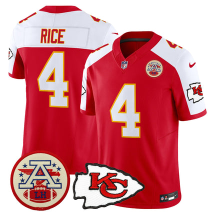 Men's Chiefs 2026 Lamar Hunt Patch Vapor Limited Jersey - All Stitched